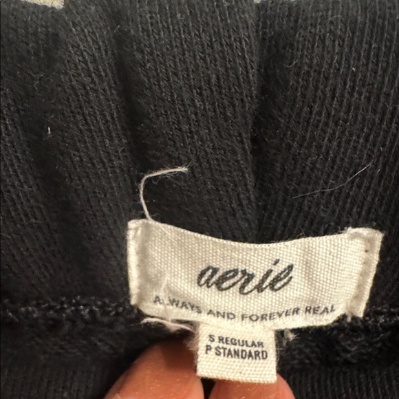 Aerie Cozy Heights Trouser Black Small - Picture 5 of 8